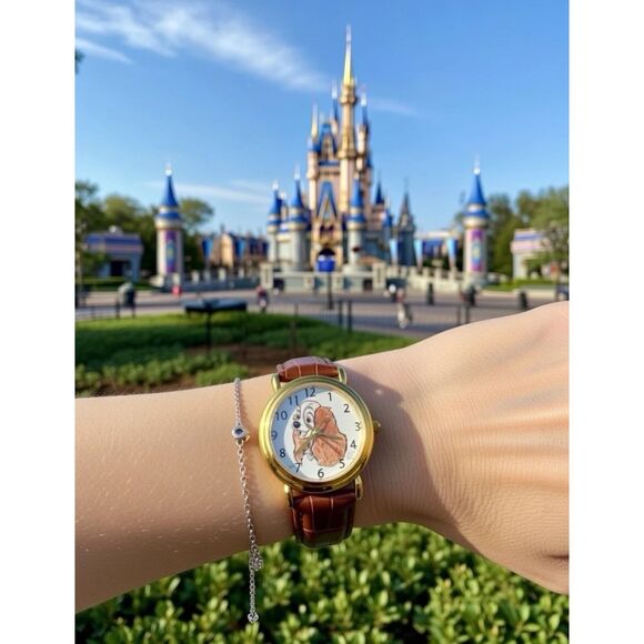 RARE Disney Artist Hand Drawn Watch Lady Limited Edition Working New Battery main image 11